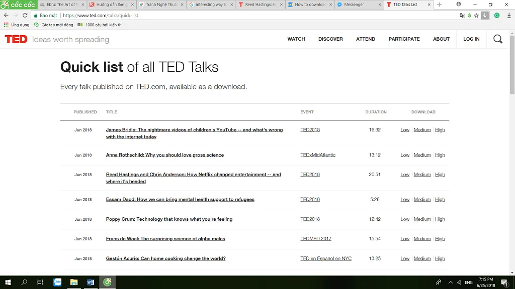 TED تنزيل مباشر حفظ مقطع فيديو مجاني وسريع