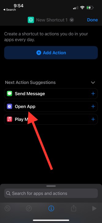 اختصار سيري لفتح التطبيق
