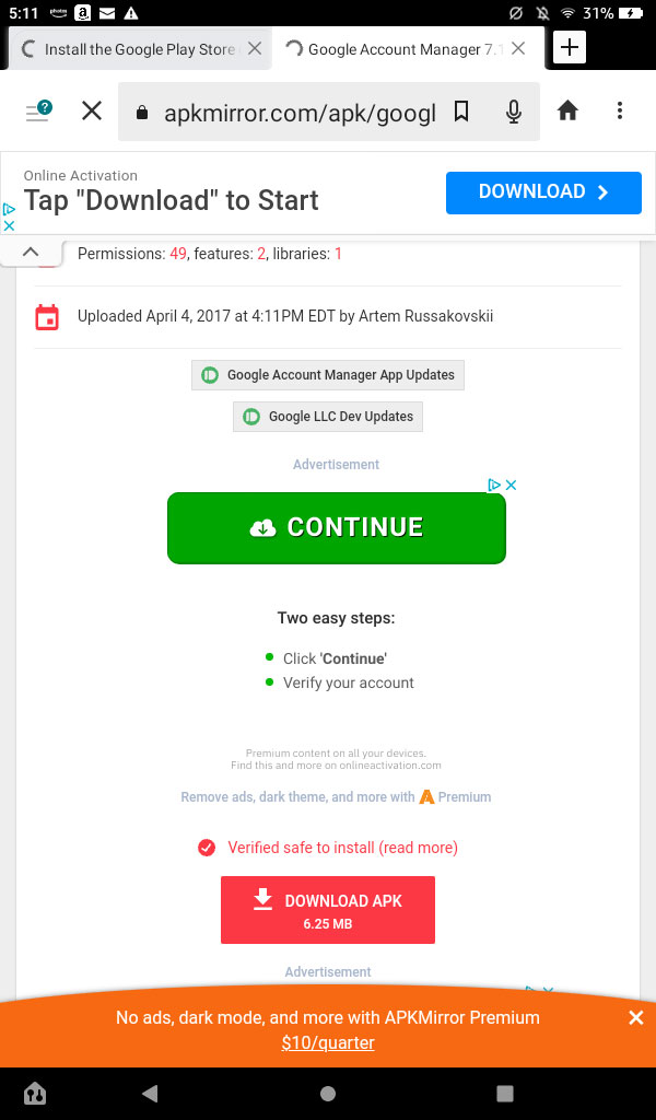 كيفية تثبيت متجر جوجل بلاي على جهاز أمازون فاير اللوحي Fire7