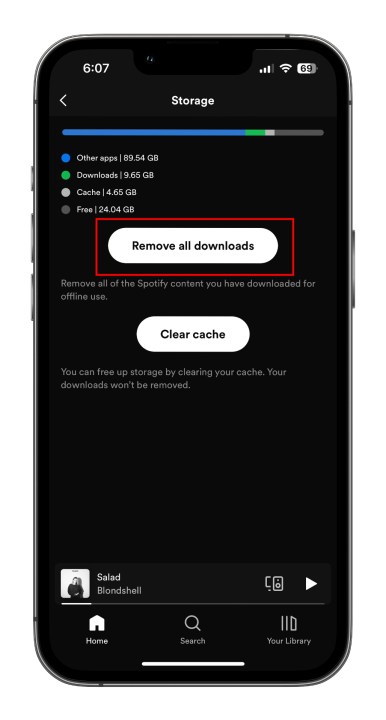 كيفية تنزيل الموسيقى والبودكاست من Spotify: احذف جميع التنزيلات