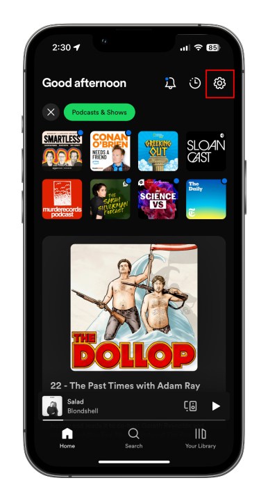 كيفية تنزيل الموسيقى والبودكاست من Spotify: قائمة الإعدادات.