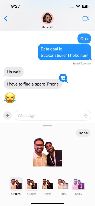 سوف تحصل على أربعة تأثيرات للاختيار من بينها.  اضغط على واحدة المفضلة لديك.