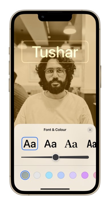 ميزة ملصق جهات الاتصال في iPhone في iOS 17 2