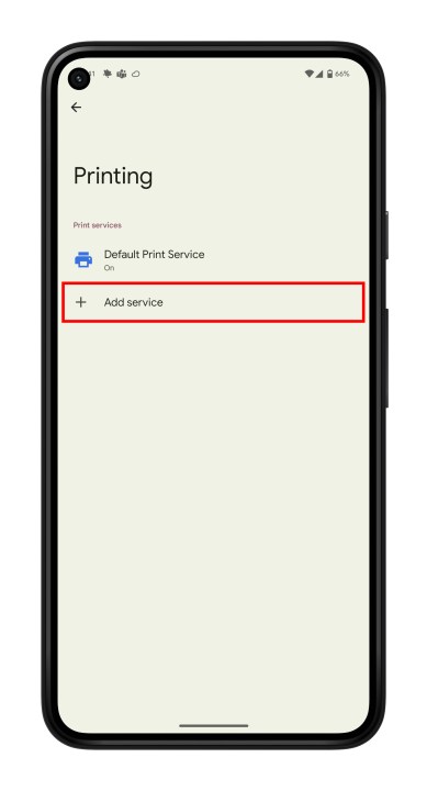 اختيار خدمة جديدة للطابعة الخاصة بك.