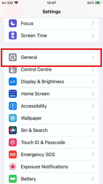 العثور على تحديثات البرامج الخاصة بك في iPhone.