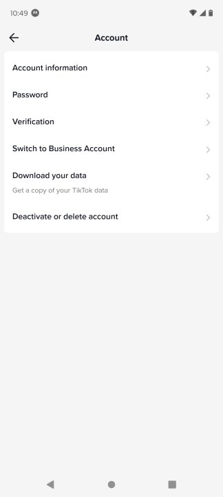 كيفية حذف حساب التيك توك tiktok4