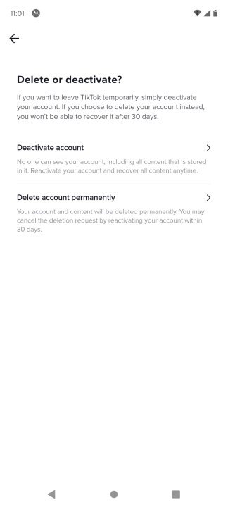 كيفية حذف حساب التيك توك tiktok5