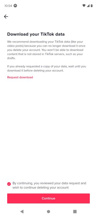 كيفية حذف حساب التيك توك tiktok8