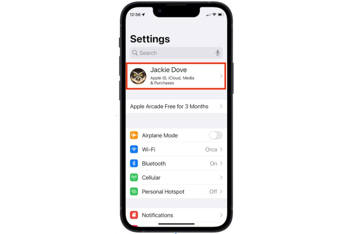 جزء ايفون iCloud.